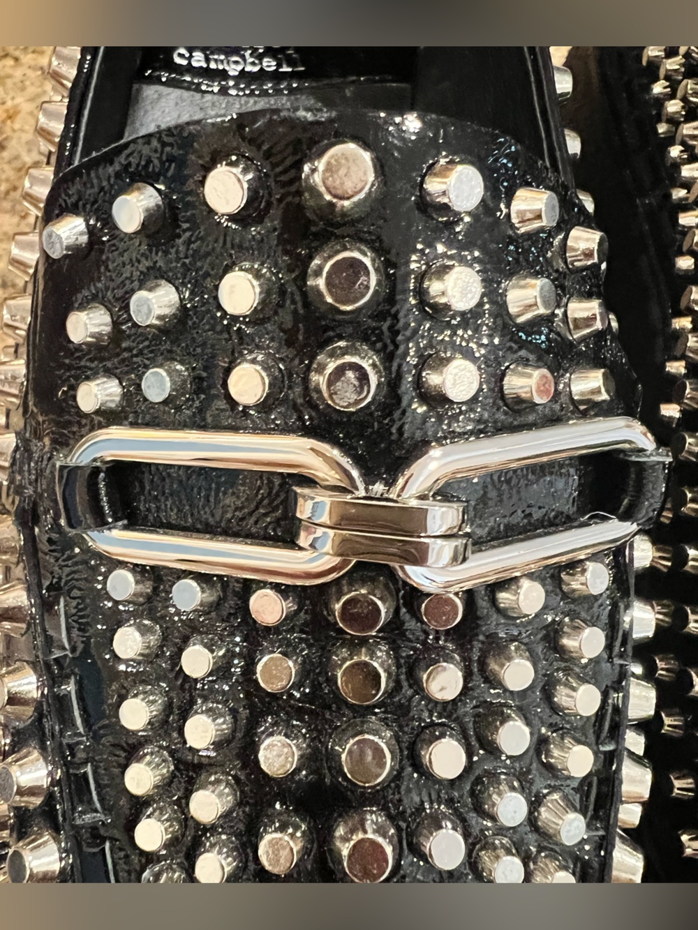 Jeffrey Campbell Choux Street Studded Platform Wedge Loafers Black Size 8 NWOB - Picture 13 of 13